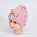 Children's winter knitted beanie with customer logo